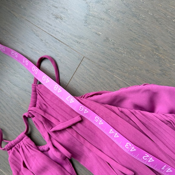 Simkhai Carli Plisse Halter Midi Dress Halter Opera Pink - Size 2 - Picture 9 of 10